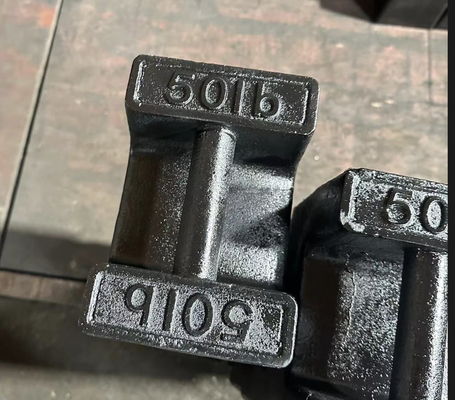 Peso de prueba de hierro fundido estándar 25lb,50lb Peso rectangular Peso de calibración del bloque de carga del ascensor